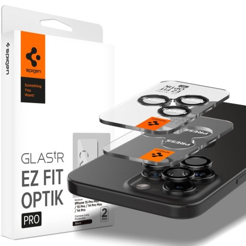 2x Osłona aparatu Spigen Glas.tR EZ Fit Optik Pro do iPhone 14 Pro / 14 Pro Max / 15 Pro / 15 Pro Max Crystal Clear