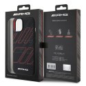 AMG AMHMP15S23SSPK iPhone 15 / 14 / 13 6.1" czarny/black hardcase Silicone Large Rhombuses Pattern MagSafe