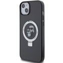 Karl Lagerfeld KLHMP14SHMRSKCK iPhone 14 / 15 / 13 6.1" czarny/black hardcase Ring Stand Karl&Choupettte MagSafe