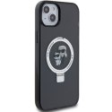 Karl Lagerfeld KLHMP14SHMRSKCK iPhone 14 / 15 / 13 6.1" czarny/black hardcase Ring Stand Karl&Choupettte MagSafe