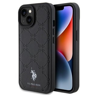 US Polo USHCP15SPYOK iPhone 15 / 14 / 13 6.1" czarny/black Yoke Pattern