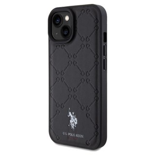 US Polo USHCP15SPYOK iPhone 15 / 14 / 13 6.1" czarny/black Yoke Pattern