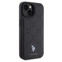 US Polo USHCP15SPYOK iPhone 15 / 14 / 13 6.1" czarny/black Yoke Pattern