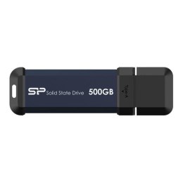 Dysk zewnętrzny SSD Silicon Power MS60 500GB USB 3.2 Gen2 600/500 MB/s Niebieski