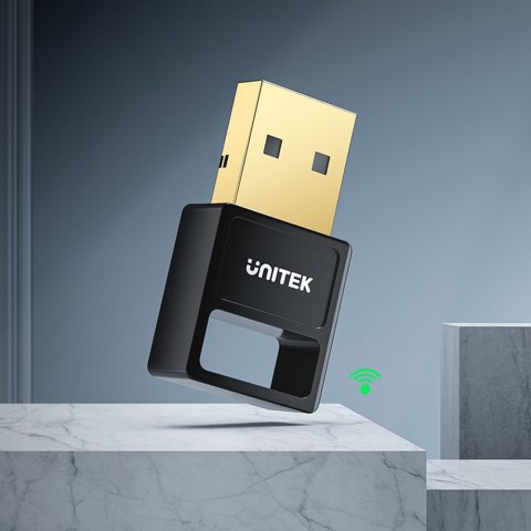 Unitek Adapter Bluetooth 5.3 | BLE | USB-A | Czarny