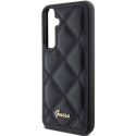 Guess GUHCS23FEPSQSQSK S23 FE S711 czarny/black hardcase Quilted Metal Logo