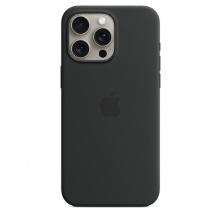 Apple Etui silikonowe z MagSafe do iPhone 15 Pro Max Czarne