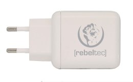 Rebeltec Ładowarka sieciowa dwa porty USB-C + USB-A H200 TURBO QC3.0 + PD20W