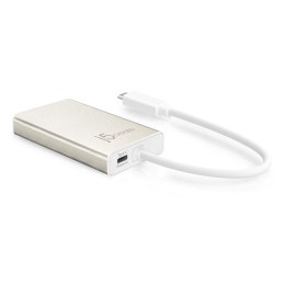 Stacja dokująca j5create USB-C Multi-Adapter - HDMI™/Ethernet/USB 3.1 HUB/PD 2.0 1x4K HDMI/2xUSB 3.0/1xRJ45 Gigabit; kolor biały