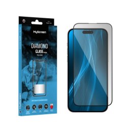 Szkło ochronne MyScreen DIAMOND GLASS LITE edge FULL GLUE czarne Apple iPhone 15 Pro 6.1