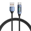 TECH-PROTECT ULTRABOOST LED TYPE-C CABLE 66W/6A 100CM BLUE