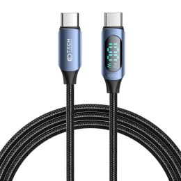 TECH-PROTECT ULTRABOOST LED TYPE-C CABLE PD100W/5A 200CM BLUE