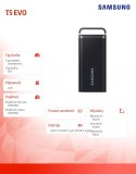 Samsung Dysk zewnętrzny SSD Portable T5 EVO 4TB USB3.2 GEN.1 czarny