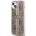Guess GUHCP15MH4PSEGW iPhone 15 Plus / 14 Plus 6.7" brązowy/brown hardcase IML 4G Gold Stripe