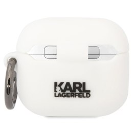 Karl Lagerfeld KLACA3SILKCW AirPods 3 cover biały/white Silicone Karl & Choupette