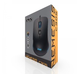 MS Mysz gamingowa przewodowa Nemesis C305 3200 DPI 6P RGB LED czarna
