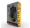 MS Mysz gamingowa przewodowa Nemesis C370 7200 DPI 7P RGB LED czarna