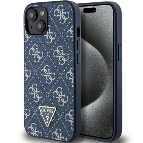 Guess GUHCP15MPG4GPB iPhone 15 Plus / 14 Plus 6.7" niebieski/blue hardcase 4G Triangle Metal Logo