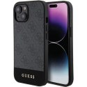 Guess GUHCP15SG4GLGR iPhone 15 / 14 / 13 6.1" szary/grey hardcase 4G Stripe Collection