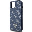 Guess GUHCP15SPG4GPB iPhone 15 / 14 / 13 6.1" niebieski/blue hardcase 4G Triangle Metal Logo