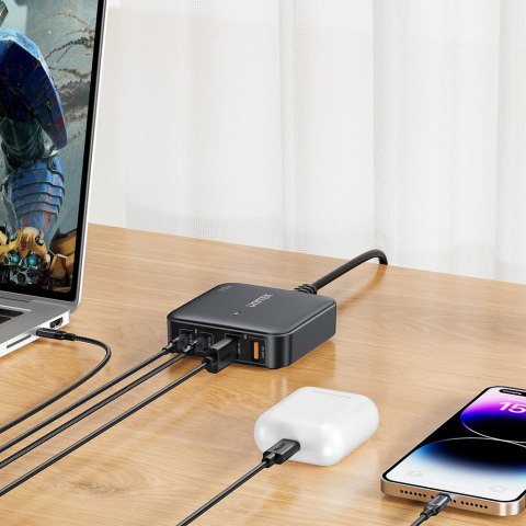 Unitek Ładowarka biurkowa GaN 70W 2xUSB-A 2xUSB-C