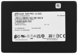 Dysk SSD Micron 5400 PRO 3.84TB SATA 2.5" MTFDDAK3T8TGA-1BC1ZABYYT (DWPD 1.5) Tray