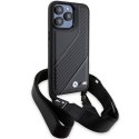 BMW BMHCP15X23PSCCK iPhone 15 Pro Max 6.7" czarny/black hardcase M Edition Carbon Stripe & Strap