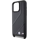 BMW BMHCP15X23PSCCK iPhone 15 Pro Max 6.7" czarny/black hardcase M Edition Carbon Stripe & Strap