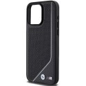BMW BMHMP15X23PUCPK iPhone 15 Pro Max 6.7" czarny/black hardcase Perforated Twisted Line MagSafe