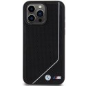 BMW BMHMP15L23PUCPK iPhone 15 Pro 6.1" czarny/black hardcase Perforated Twisted Line MagSafe