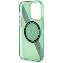 BMW BMHMP15LHDTN iPhone 15 Pro 6.1" zielony/green hardcase M Tricolor Stripes MagSafe
