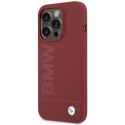 BMW BMHMP15LSLBLRE iPhone 15 Pro 6.1" czerwony/red hardcase Silicone Big Logo MagSafe