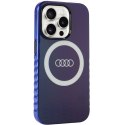 Audi IML Big Logo MagSafe Case iPhone 15 Pro 6.1" niebieski/navy blue hardcase AU-IMLMIP15P-Q5/D2-BE
