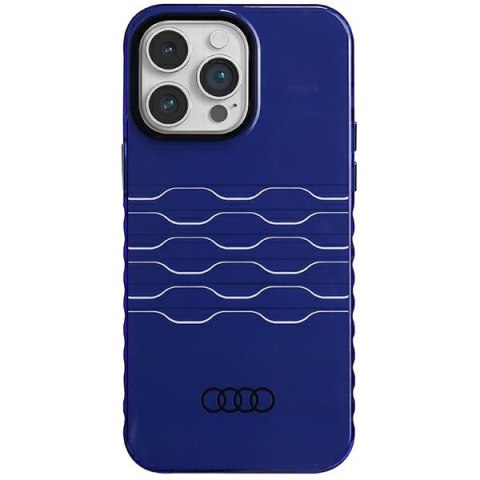 Audi IML MagSafe Case iPhone 14 Pro Max 6.7" niebieski/navy blue hardcase AU-IMLMIP14PM-A6/D3-BE