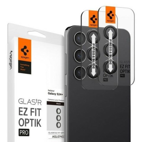 Spigen Optik.Tr Camera Sam S24+ S926 "EZ FIT" Lens 2szt/2pcs czarny/black AGL07433