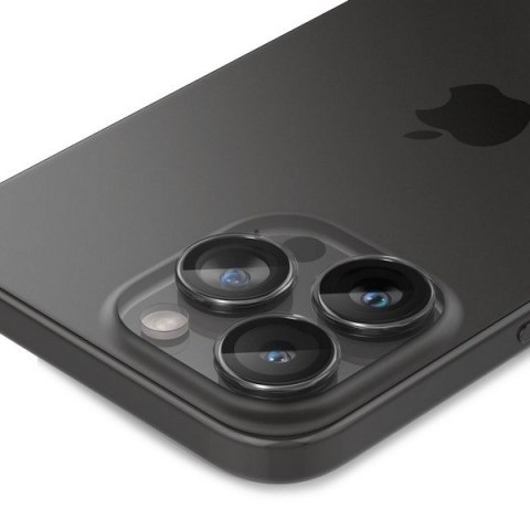 Spigen Optik.Tr Camera iPhone 15 Pro/15 Pro Max "EZ FIT" Lens 2szt./2pcs przezroczysty/crystal clear AGL06914