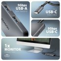 AXAGON HMC-5H8K Wieloportowy hub 2x USB-A, 1x USB-C, 8K HDMI, USB 3.2 Gen 1 hub, PD 100W, 15cm USB-C kabel