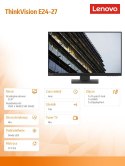 Lenovo Monitor 23.8 ThinkVision E24-27 WLED LCD 62B6MZR3EU