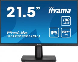 IIYAMA Monitor 21.5 cala ProLite XU2292HSU-B6 IPS,100Hz,FreeSync,SLIM,HDMI,DP,2x2W, 4xUSB(3.2),0.4ms