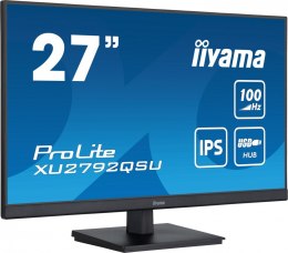IIYAMA Monitor 27 cali ProLite XU2792QSU-B6 IPS,QHD,100Hz,HDMI,DP,4xUSB3.2,SLIM