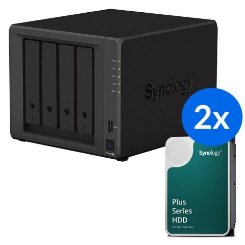 Synology DS923+ /16T | 4-zatokowy serwer NAS w zestawie z dyskami o łącznej pojemności 16TB, Tower