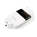 WEKOME Power bank 10000 mAh Super Charging z wbudowanym kablem USB-C & Lightning PD 20W + QC 22.5W