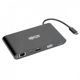Eaton Stacja dokująca USB-C, podwójny wyświetlacz 4K HDMI/mDP, VGA, USB 3.2 Gen 1, koncentrator USB-A/C, GbE, karta pamięci, ładowanie