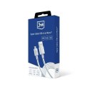 3MK Hyper Cable USB-A - Micro USB 1.2m 5V 2,4A Biały/White Kabel