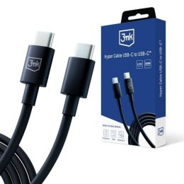 3MK Hyper Cable USB-C - USB-C 100W 1.2m Czarny/Black Kabel