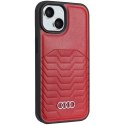 Audi Synthetic Leather MagSafe iPhone 15 / 14 / 13 6.1" czerwony/red hardcase AU-TPUPCMIP15-GT/D3-RD