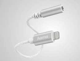 Hama Adapter Audio lightning 3,5mm jack wtyk Biały