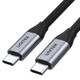 Kabel Przewód USB-C na USB-C | 1 metr | 4K 60Hz 20V/5A | Unitek C14082ABK