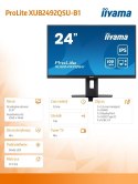 IIYAMA Monitor 23.8 cala ProLite XUB2492QSU-B1 IPS,QHD,USB-C,100Hz,3xUSB(3.2),HDMI,DP 300cd/m2,FreeSync,2x2W,HAS(150mm),PIVOT