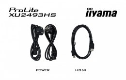IIYAMA Monitor ProLite 23.8 cala XU2493HS-B6 IPS,HDMI,DP,2x2W,ACR